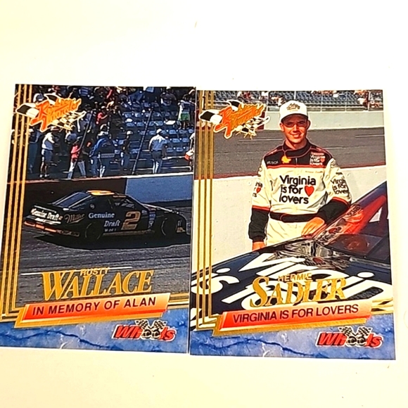 Wheels Trading Cards Toys Vintage Nascar Trading Cards Set Of 4 Rookie Thunder Series 1993